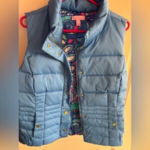 Lilly Pulitzer puffer vest Large NWOT